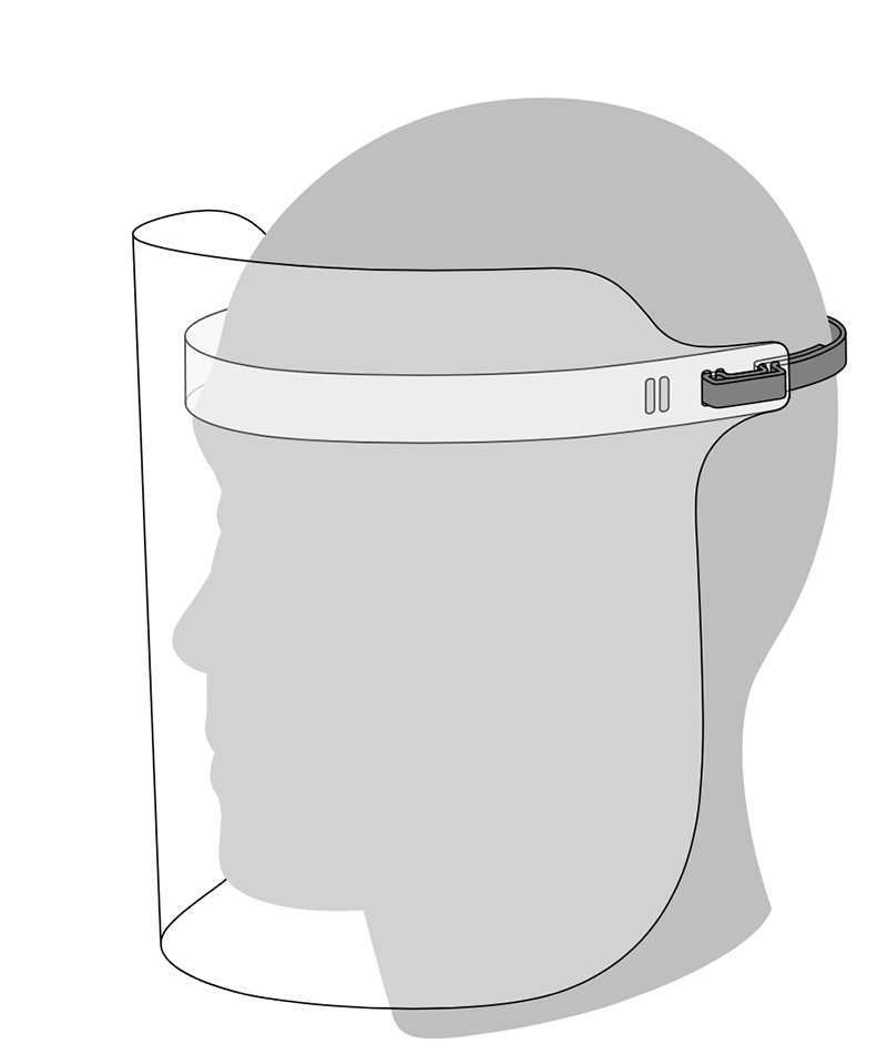 Apple Corona Virus Visors manufacture