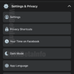 Facebook dark mode iphone setari