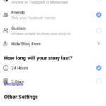 Facebook story 3 zile aplicatie