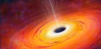 Kollision eines Schwarzen Lochs