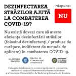 De Roemeense overheid helpt de straten te ontsmetten van het coronavirus
