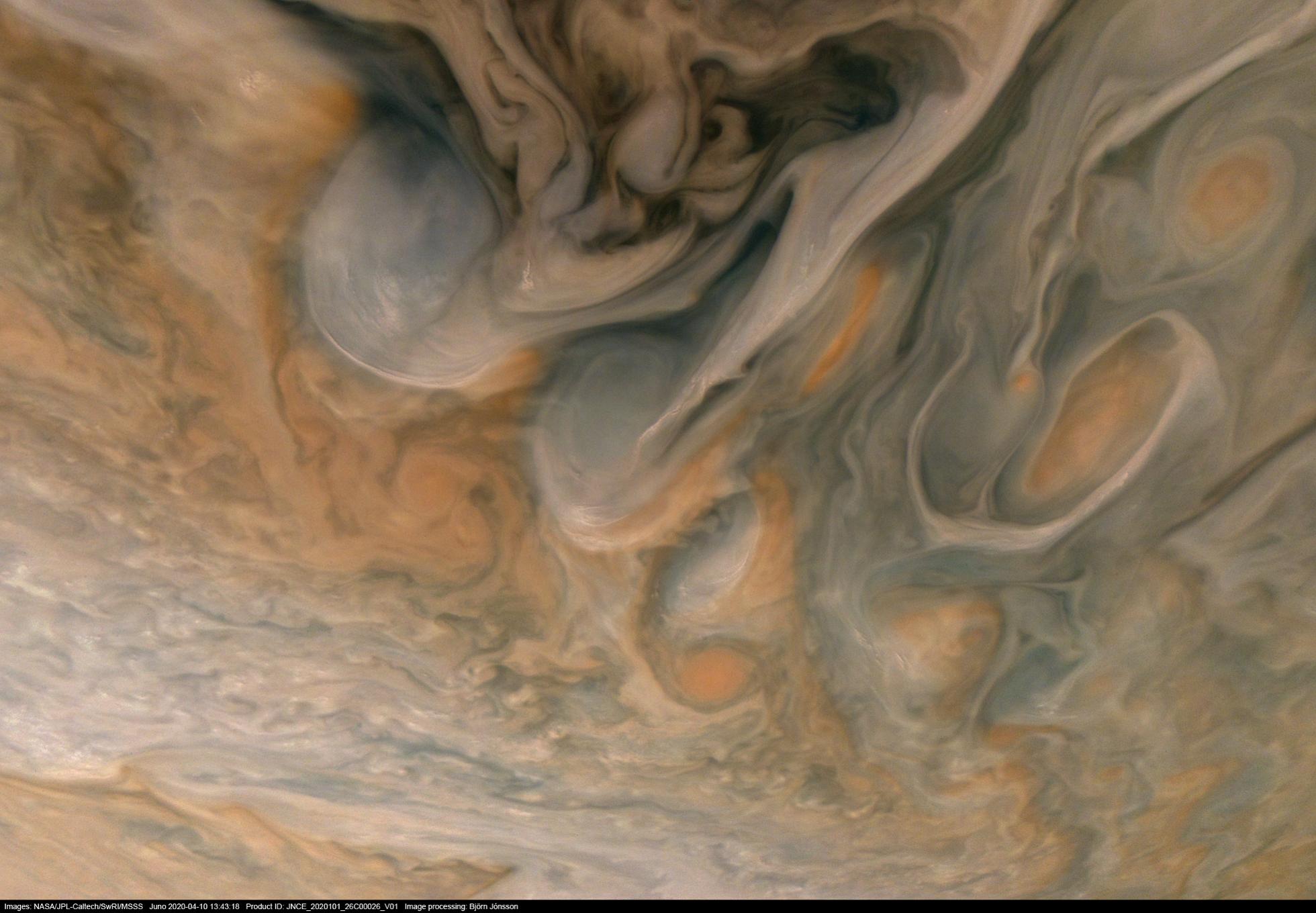 Planeta Júpiter increíble abril