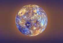 Planet Mercury earth