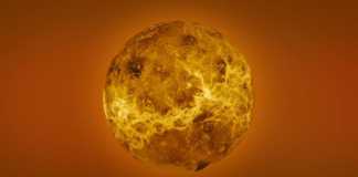 Planeten Venus nära