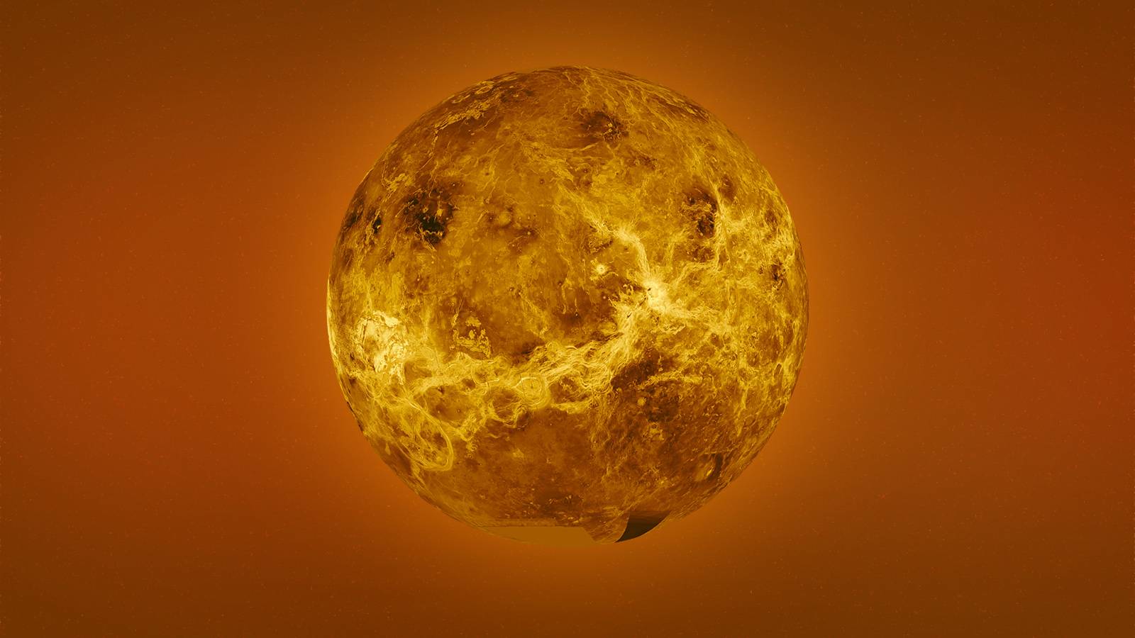 Magma del planeta Venus