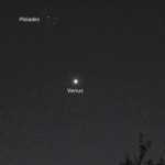 The planet Venus pleiades approach