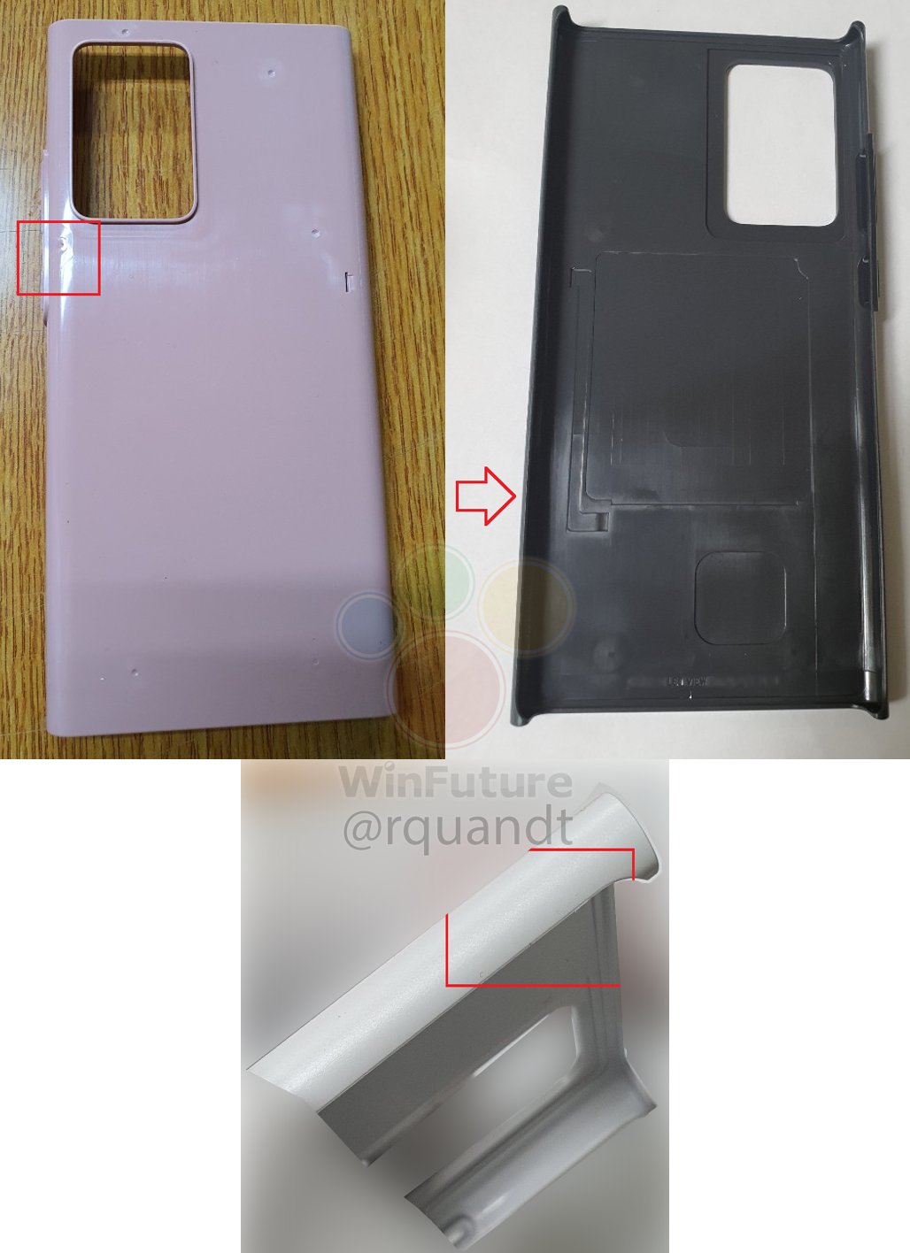 Samsung GALAXY Note 20 prototype cover