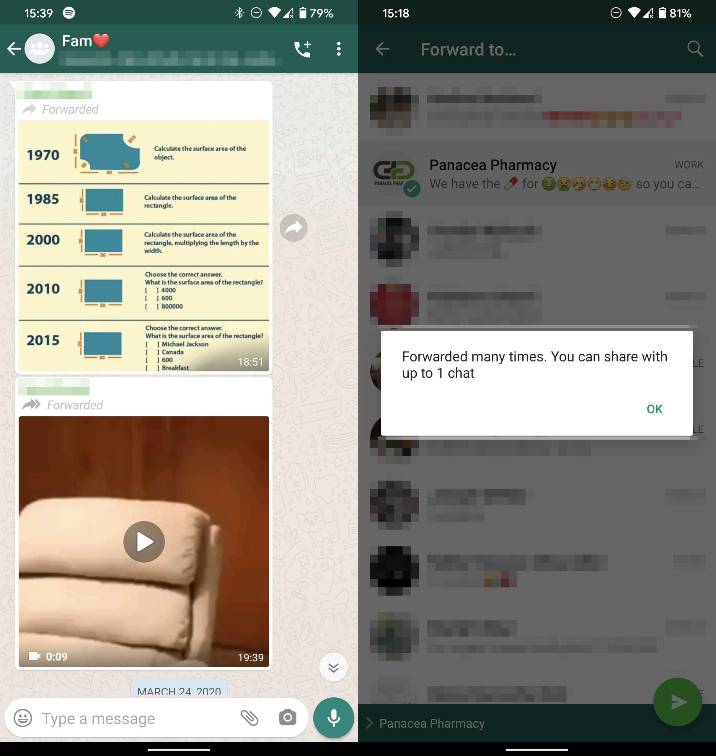 Il limite di WhatsApp viene rinviato