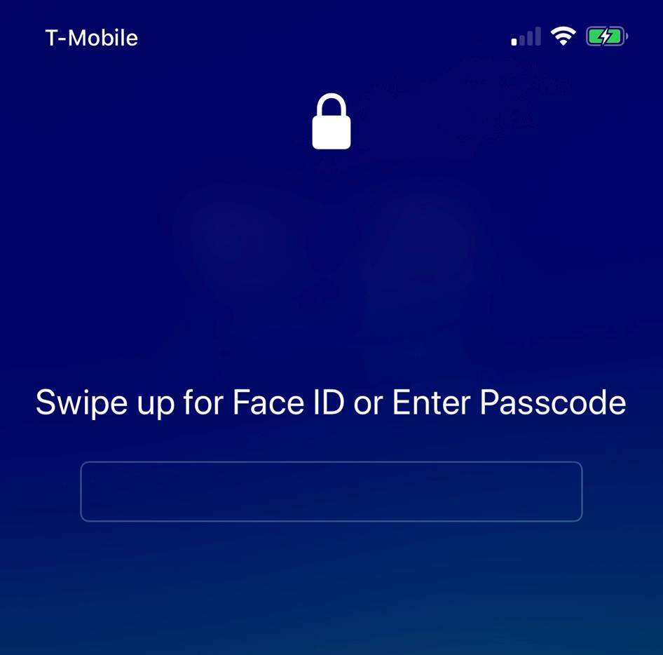 Maska kodu dostępu iPhone'a w systemie iOS 13.5 Face ID