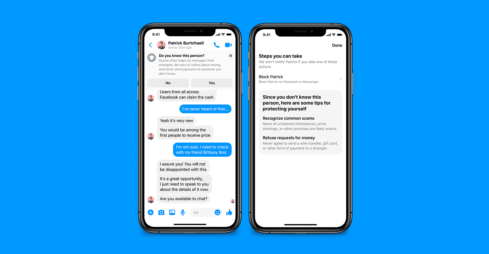Facebook Messenger minors protection