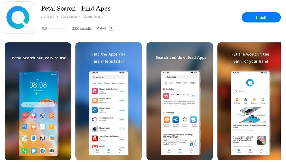 Huawei Petal Search applications