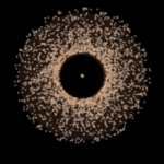 Formazione della grandine del pianeta Giove