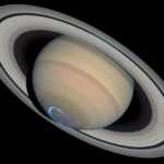 Aurore de la planète Saturne