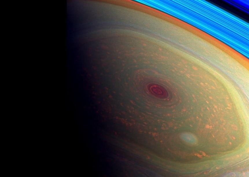 Planeten Saturnus gravitationsvågor