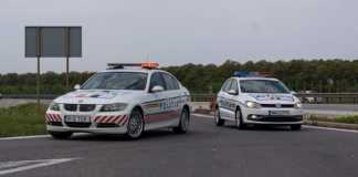 Radar routier de la police roumaine
