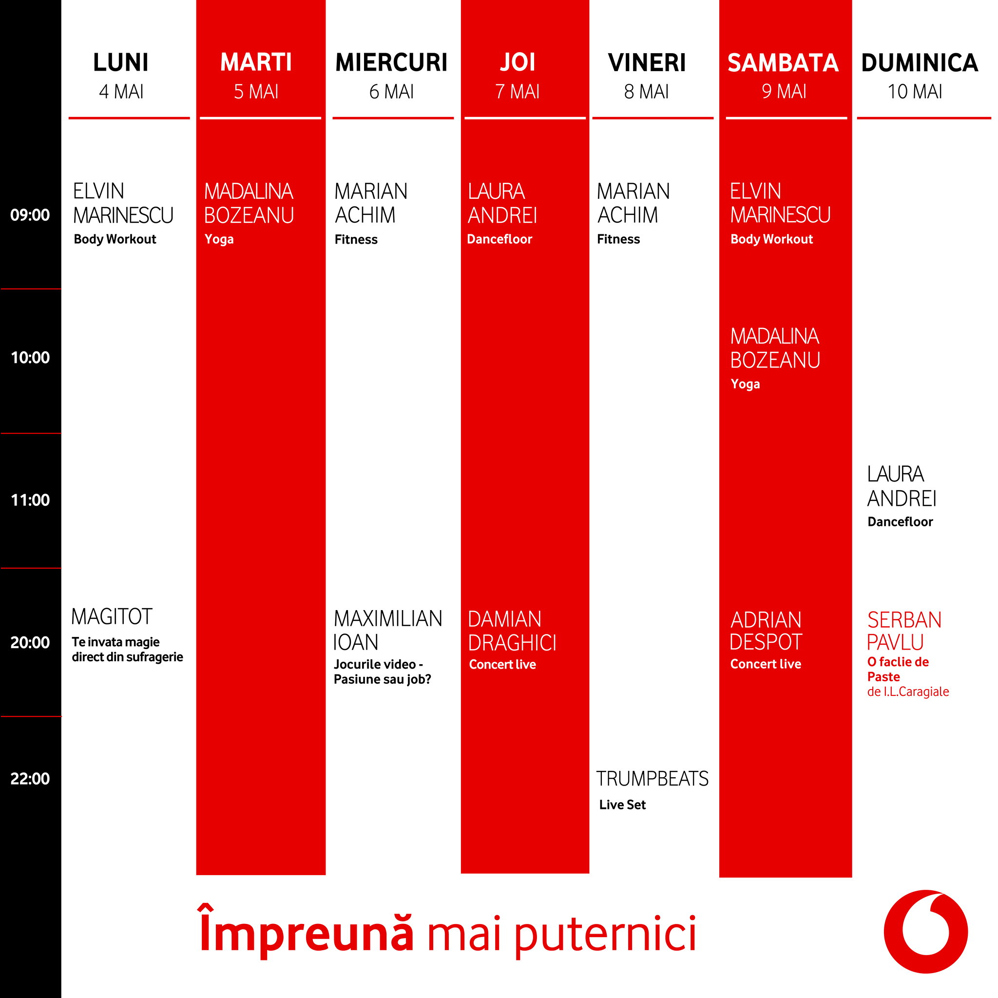 Vodafone reprezentatii program