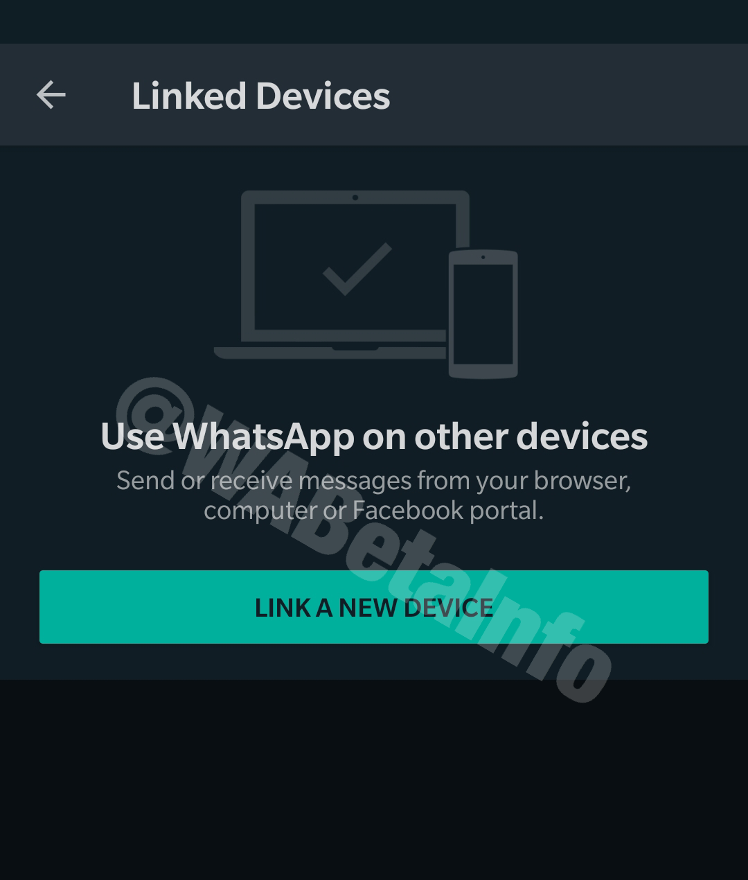 WhatsApp tilsluttede enheder