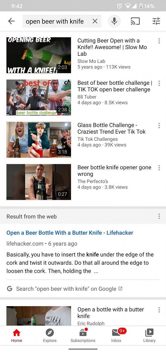 YoutTube google search aplicatie