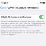 Monitoraggio del coronavirus su iOS 13.5