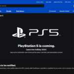notifications de la console Playstation 5