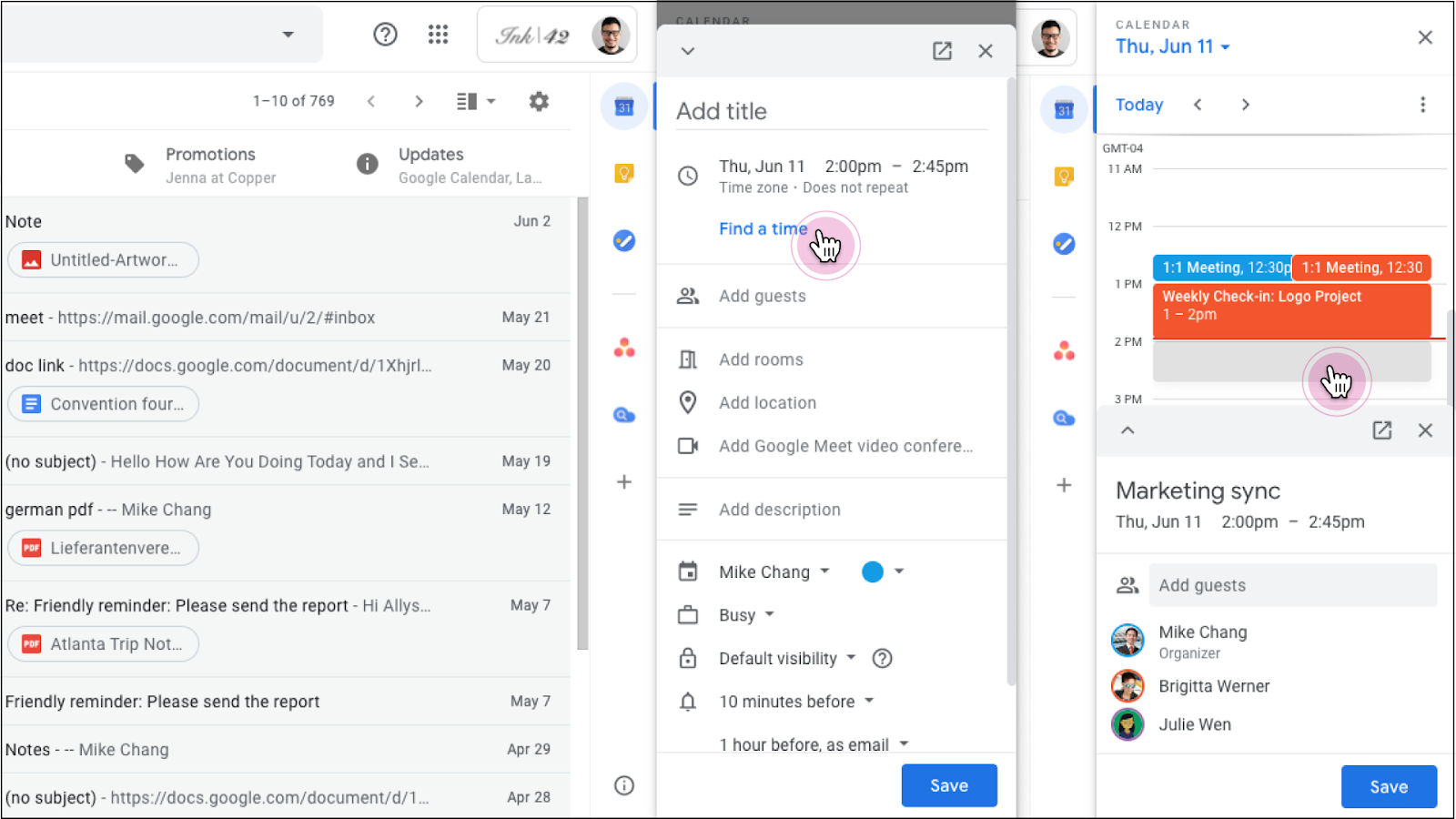 Gmail editare calendar