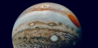 Planet Jupiter layers
