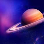 Planeten Saturn sekskant