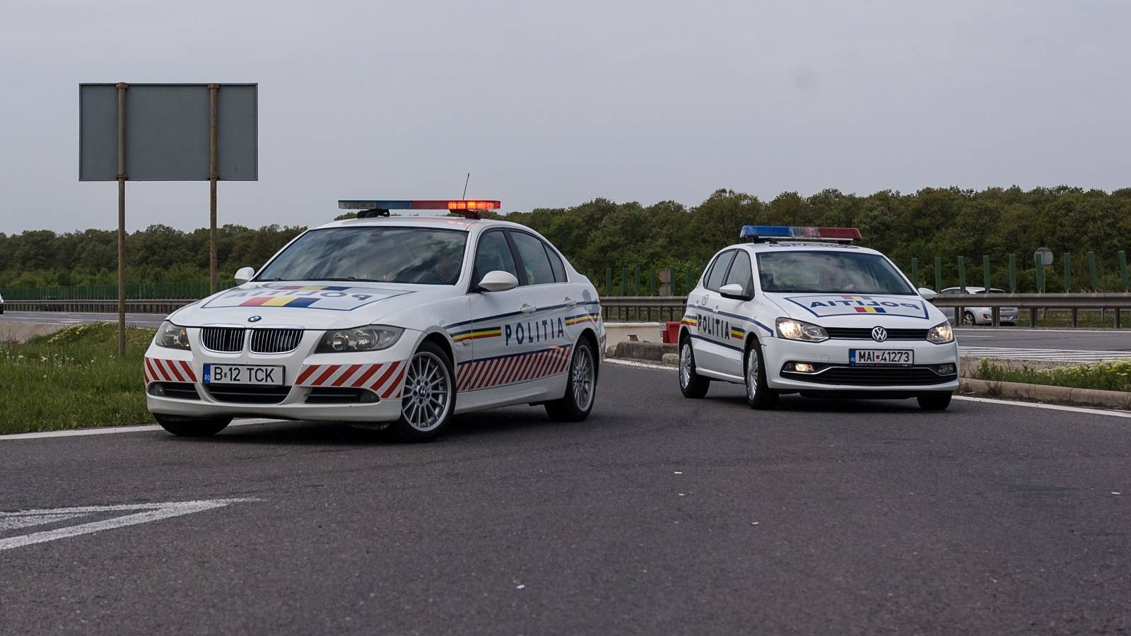 The Romanian Police warns traffic on public roads