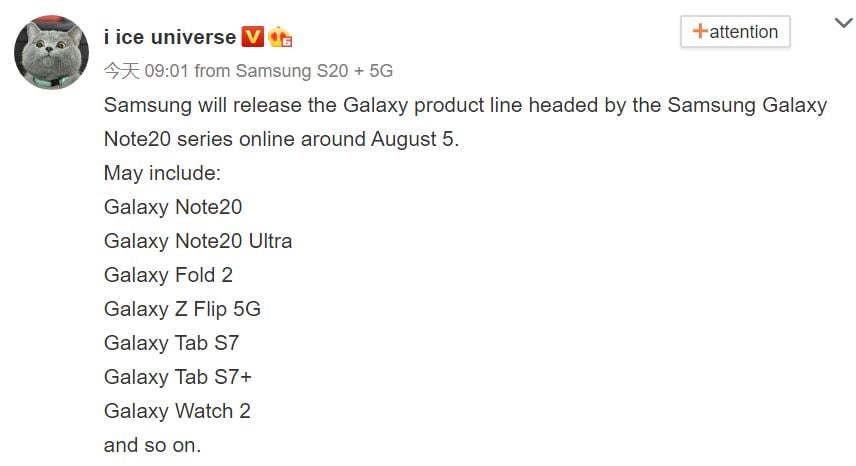 Samsung GALAXY NOTE-release van 20 augustus