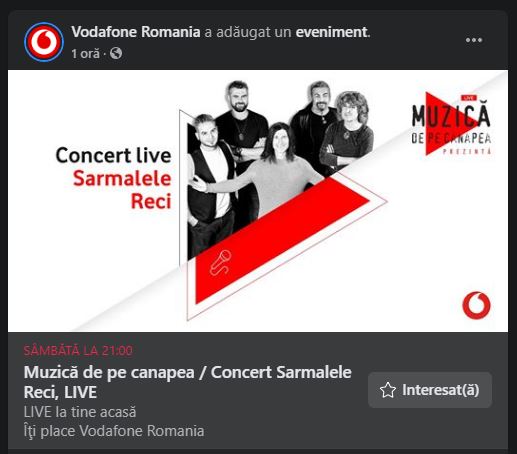 Vodafone sarmalele reci