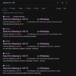 WhatsApp indexat numere telefon