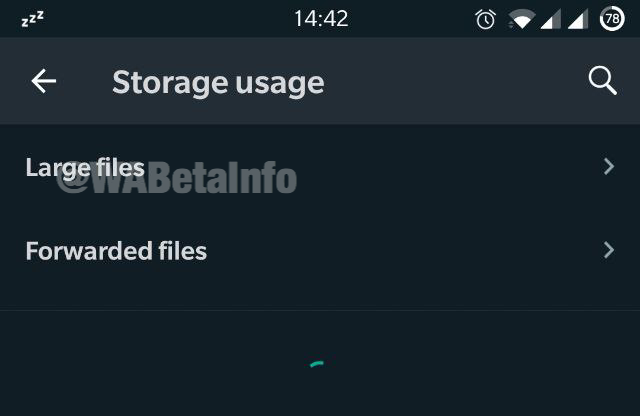 WhatsApp internal storage