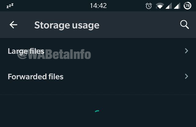 Memoria interna di WhatsApp