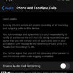 Configuración de grabación de llamadas telefónicas de iOS 14