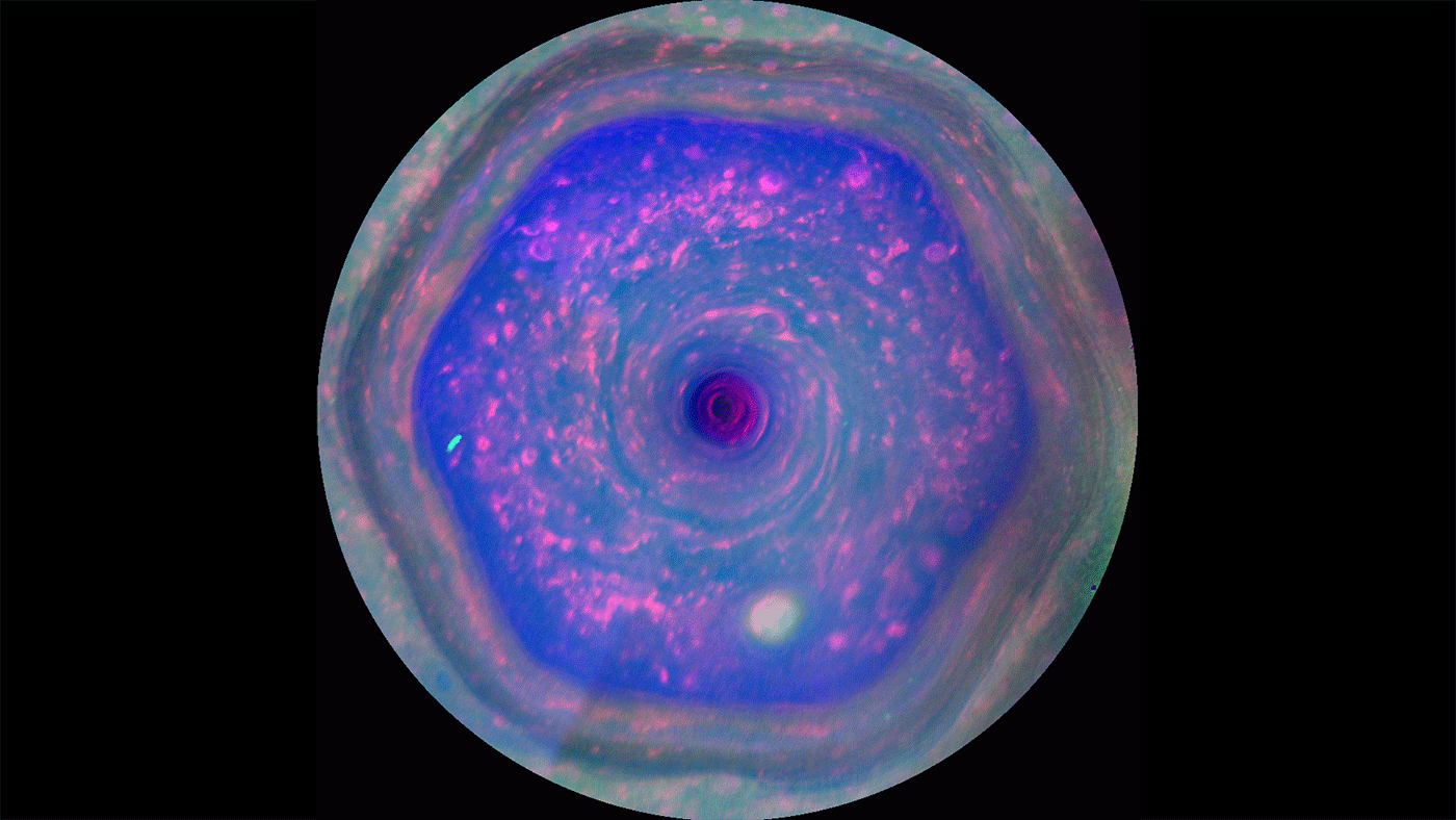 planeta saturn hexagon vortex