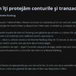 Sécurité bancaire sur Internet de la BCR Roumanie