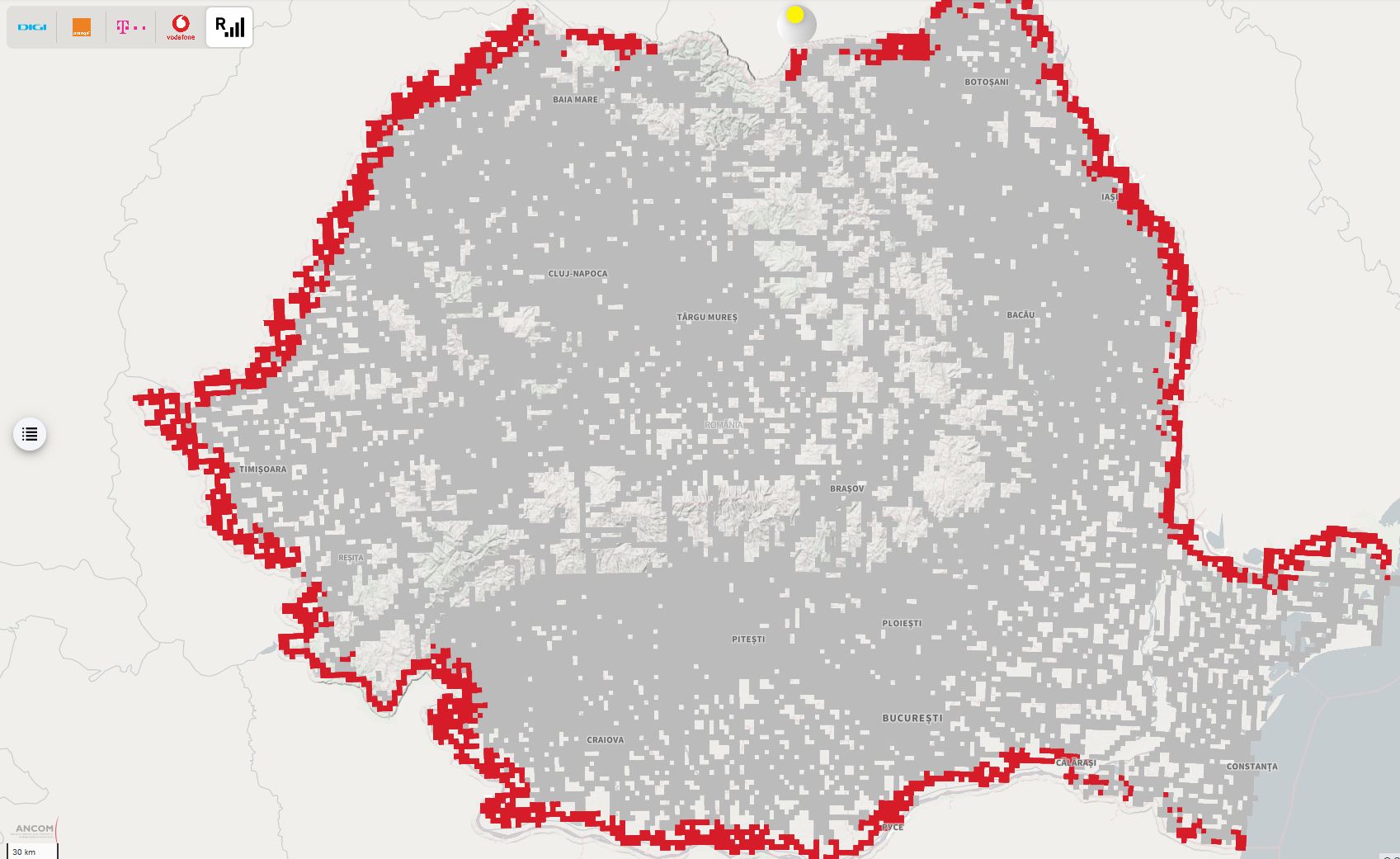 DIGI, Orange, Vodafone, Telekom ofrivillig roaming