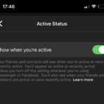 Facebook Messenger aktiv avaktivering