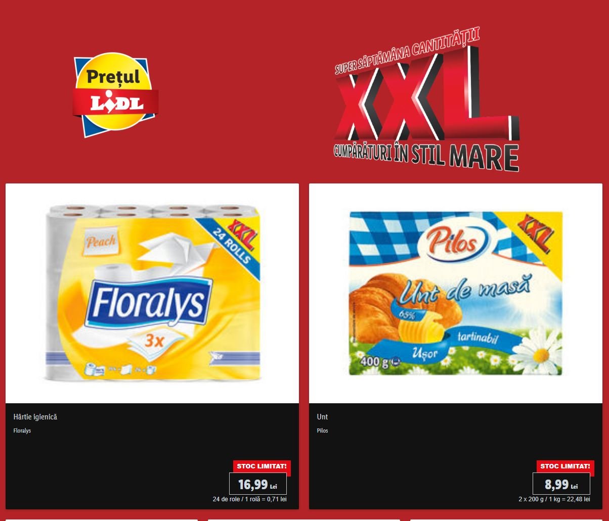 LIDL Romania cantitati xxl