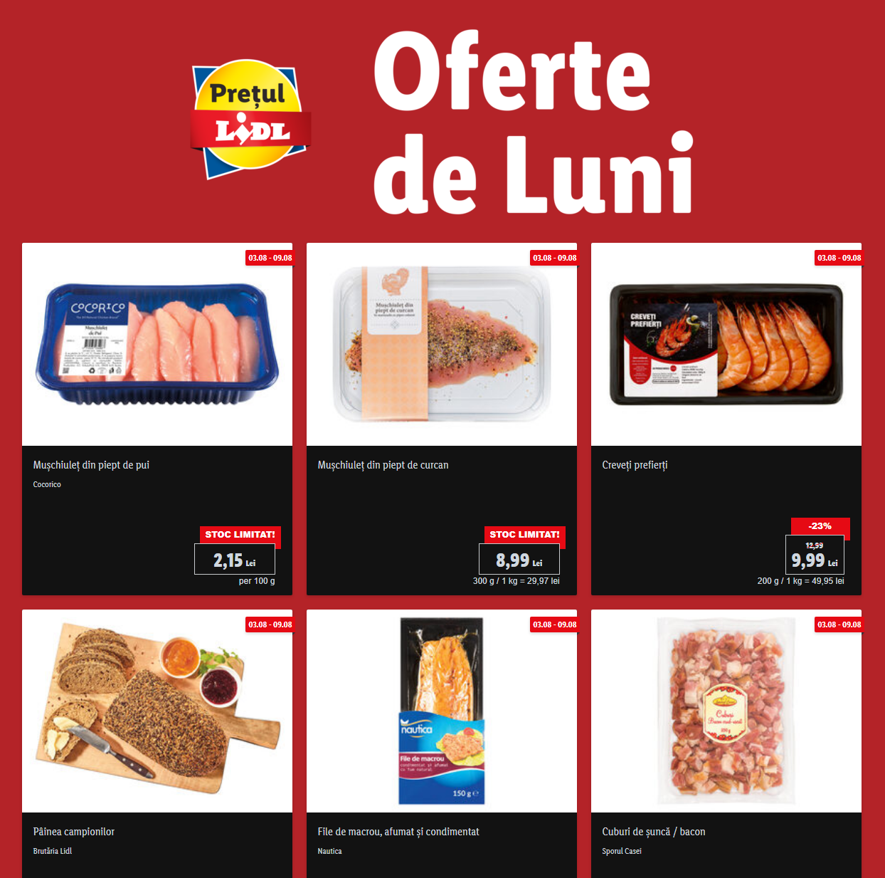 Catálogo de correos de LIDL Rumania