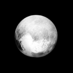 Planeten Pluto vattenis