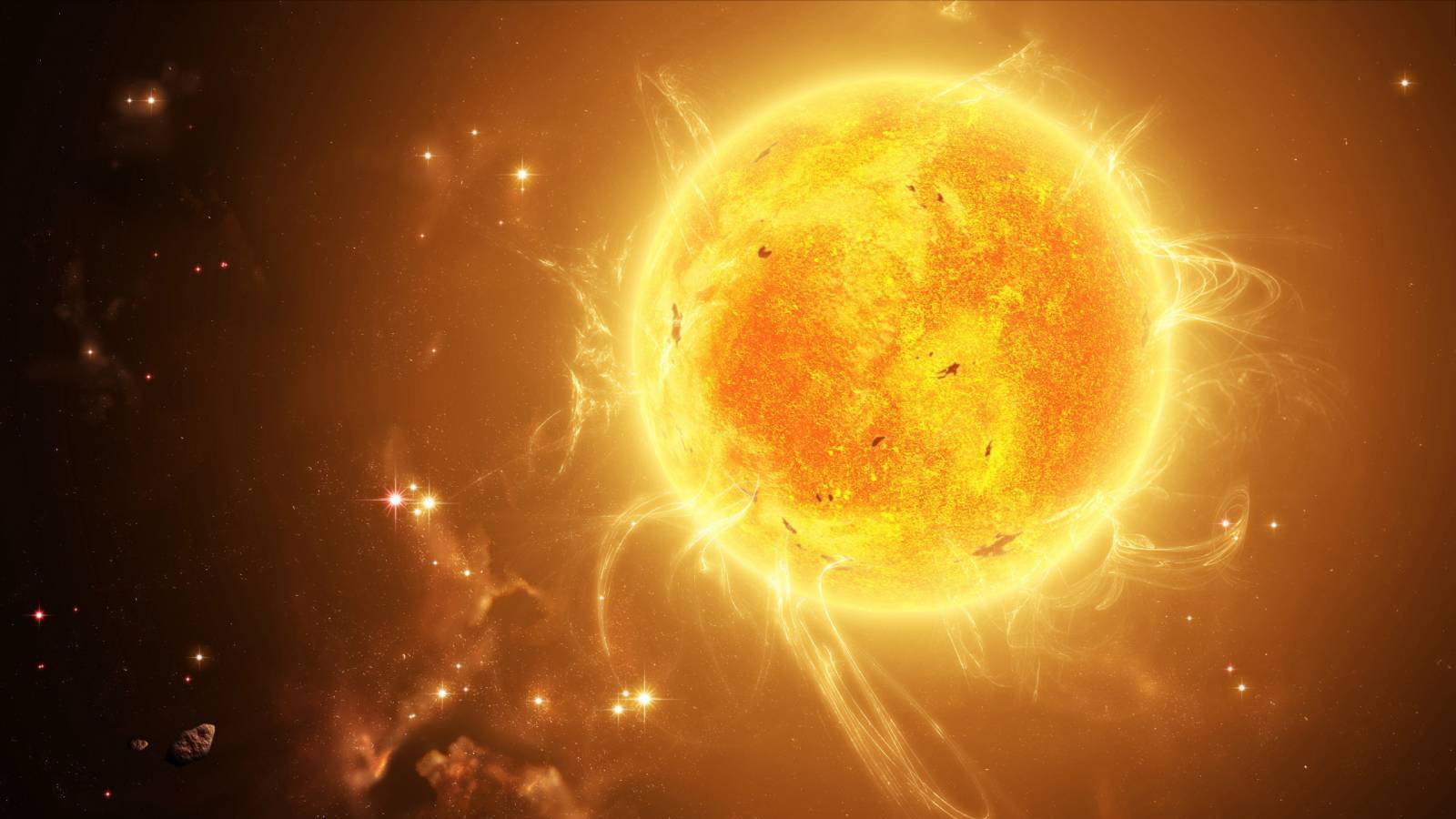 El sol de filamento