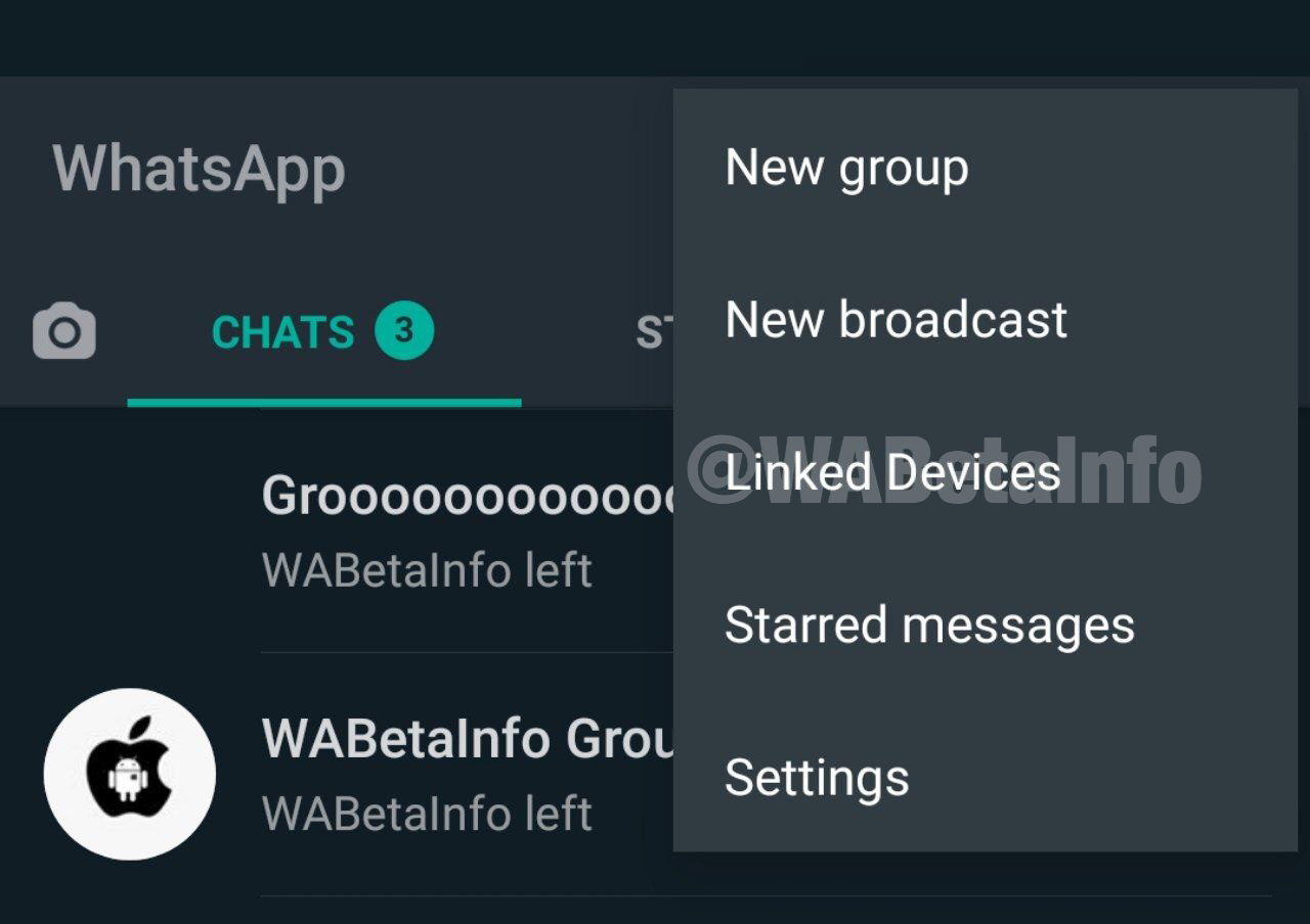 WhatsApp connected button