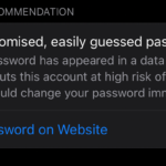 iOS 14 password compromised