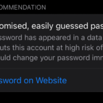 Mot de passe iOS 14 compromis
