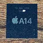 immagini chip a14 componente iphone 12