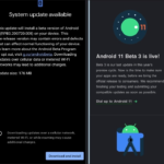 Teléfonos Android 11 Google beta 3