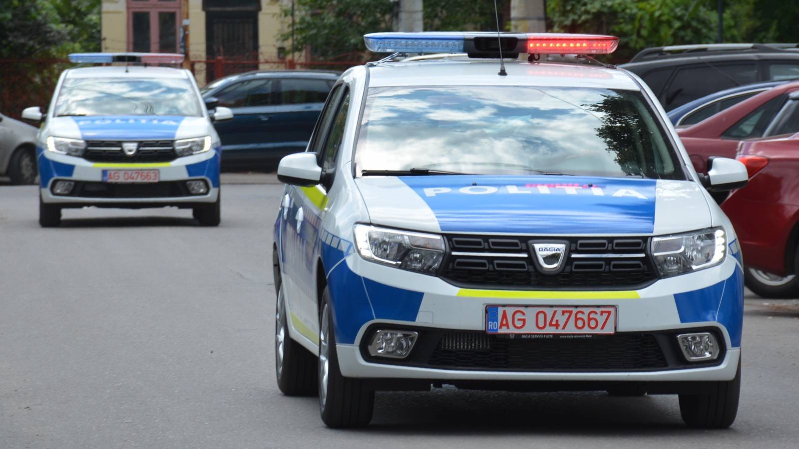 Varning av den rumänska polisen till radarförare