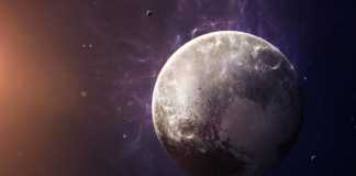 Planet Pluto glaciärer