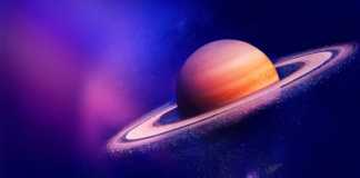 Erosion des Planeten Saturn